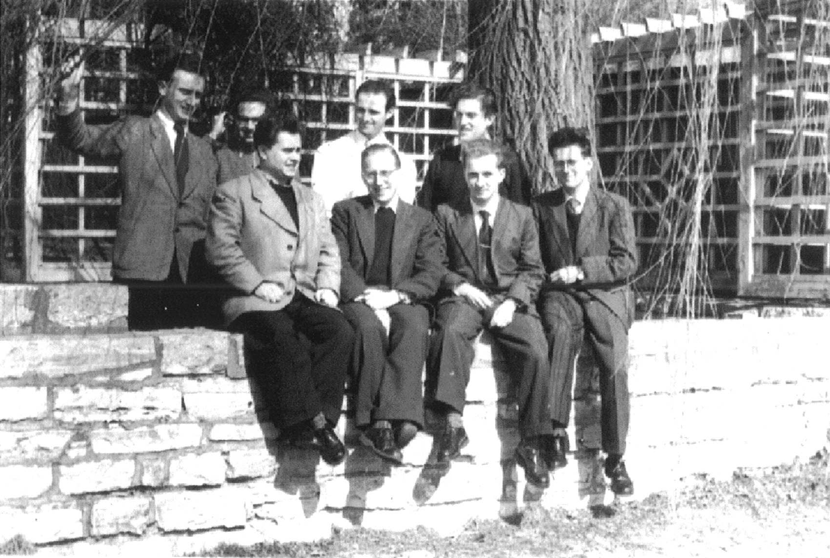 Wissenschaftler am Meteorologischen Institut der HU am Müggelsee, 1956