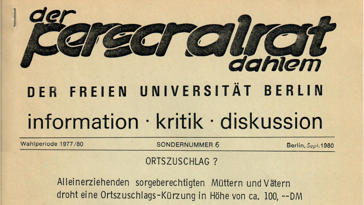 Informationsbroschüre "Der Personalrat Dahlem"