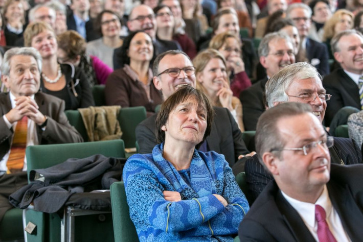 Prof. Dr. Marianne Braig während der offiziellen Verabschiedung des Kanzlers Peter Lange