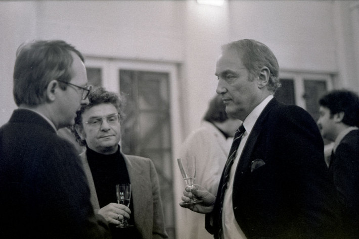 Eberhard Lämmert beim Empfang für den Rektor der Universität Ankara