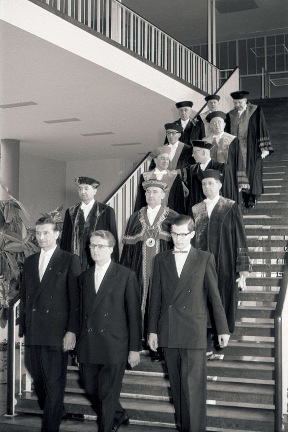 Einzug der Professoren bei der Immatrikulationsfeier