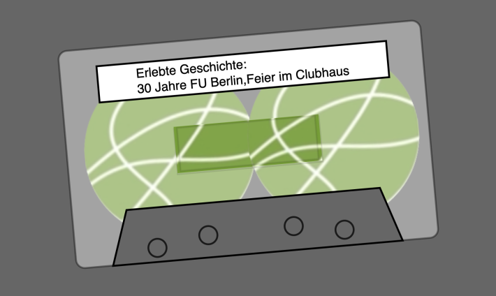 Symbolbild Kassette: Tonaufzeichnung der Feier im Clubhaus